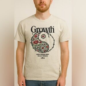 Growth Graphic Beige T-Shirt